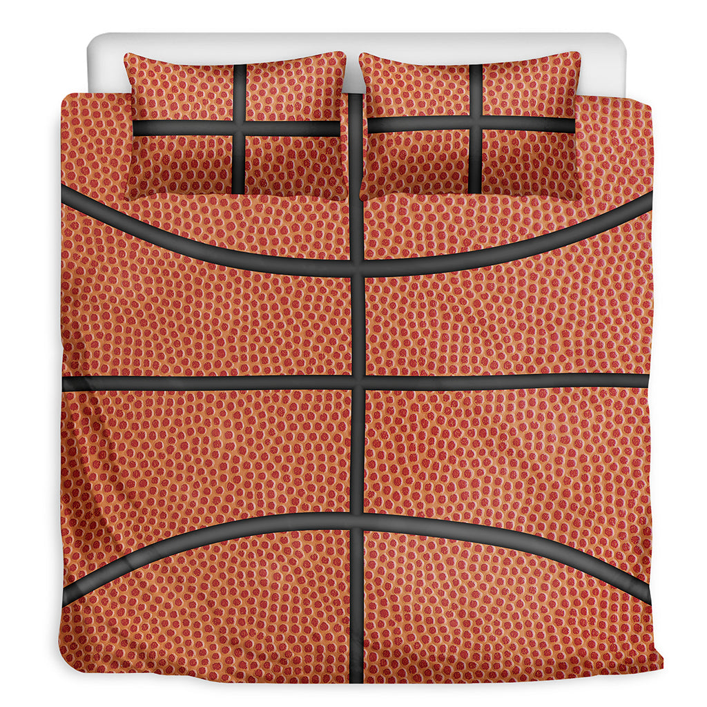 Basketball Ball Print Duvet Cover Bedding Set