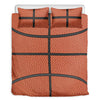 Basketball Ball Print Duvet Cover Bedding Set