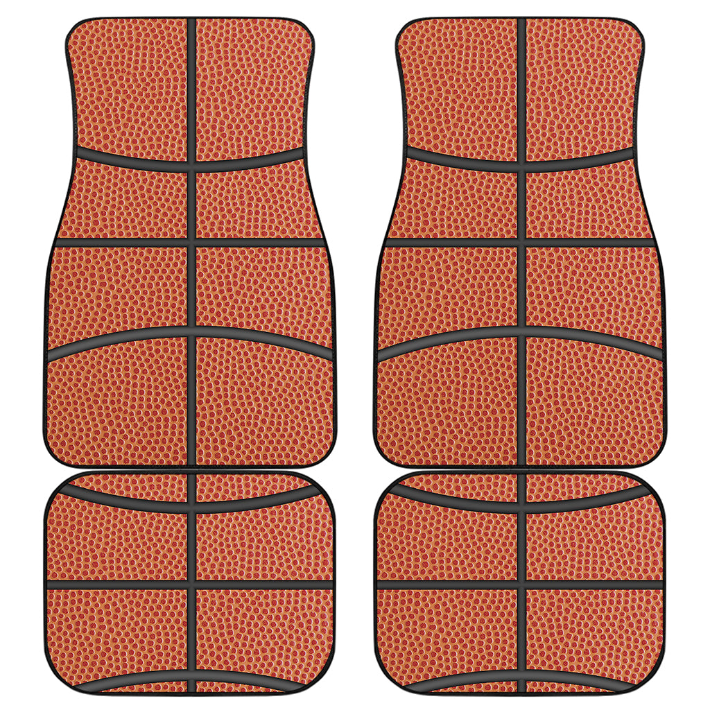 Basketball Ball Print Front and Back Car Floor Mats