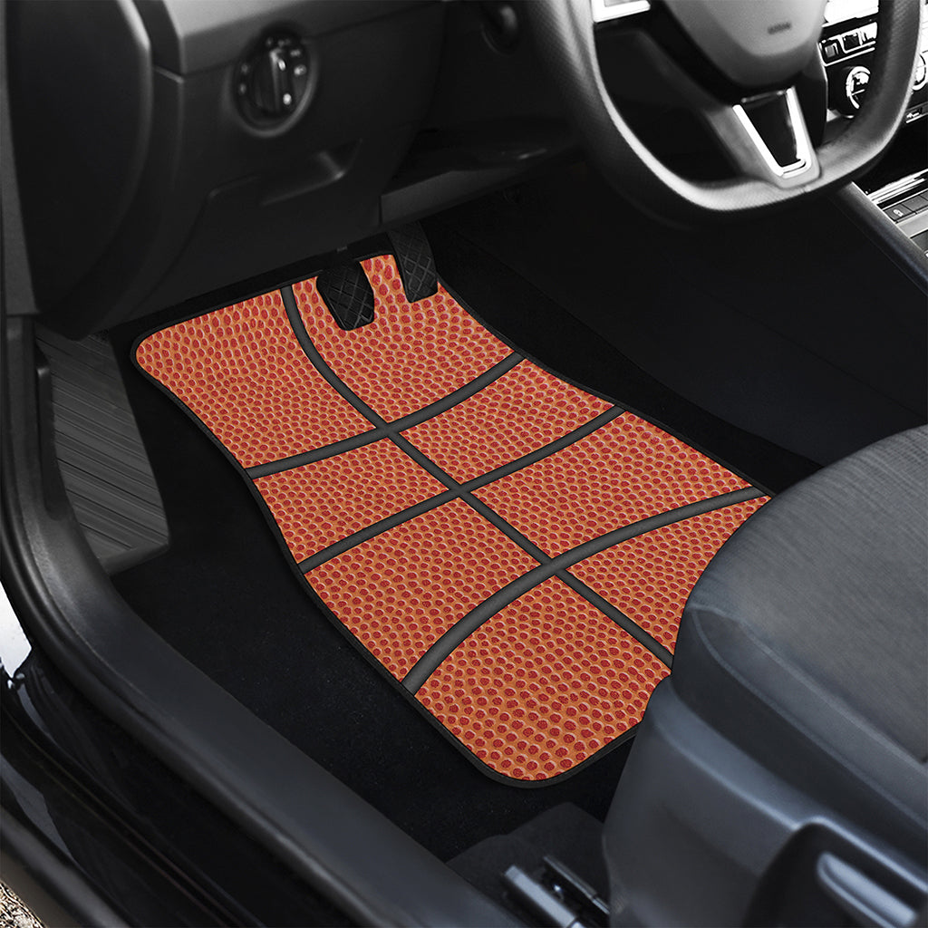 Basketball Ball Print Front and Back Car Floor Mats