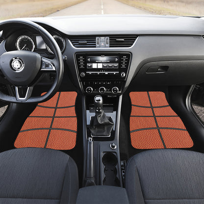 Basketball Ball Print Front Car Floor Mats