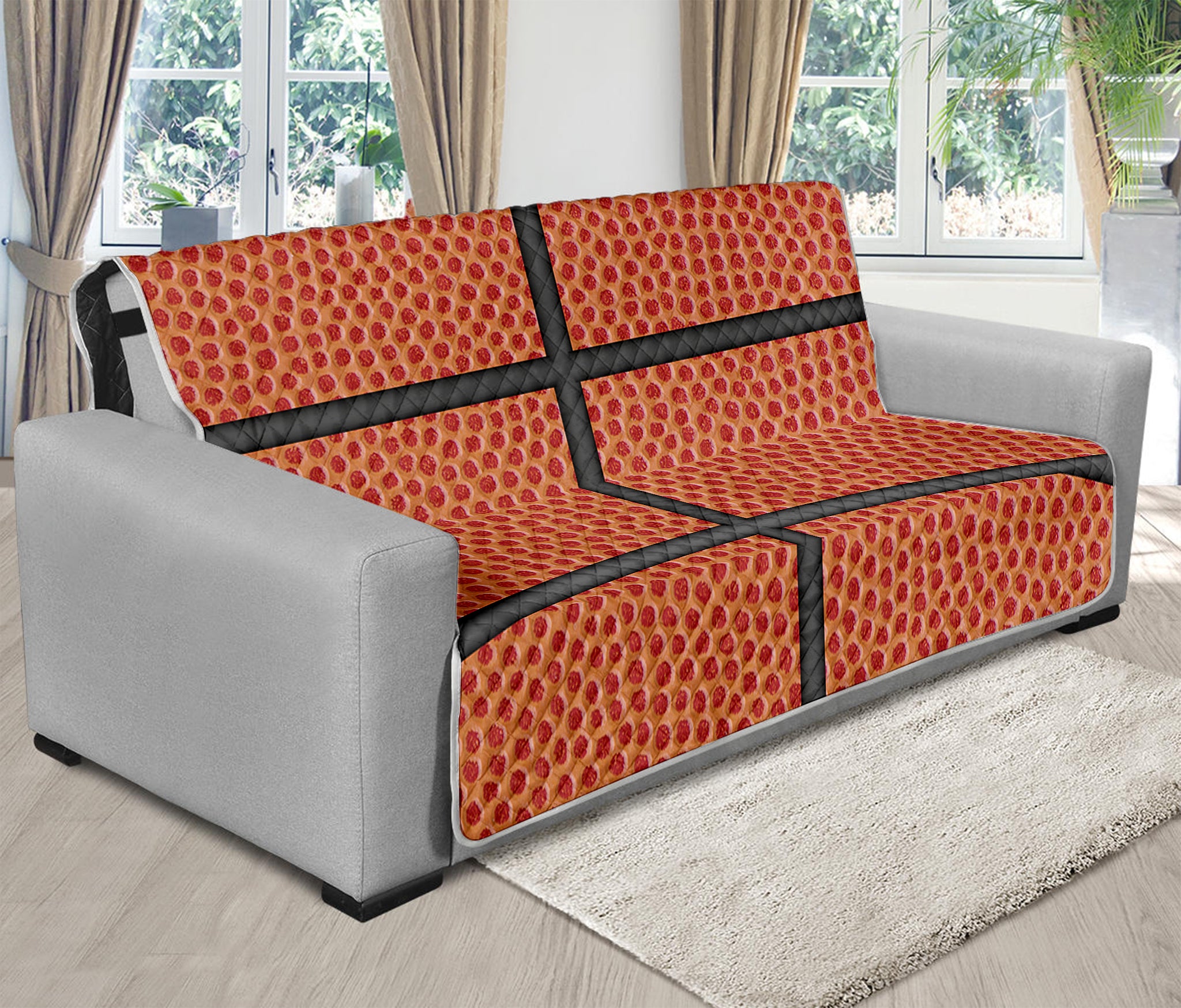 Basketball Ball Print Futon Protector