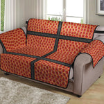 Basketball Ball Print Loveseat Protector