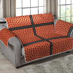 Basketball Ball Print Loveseat Protector