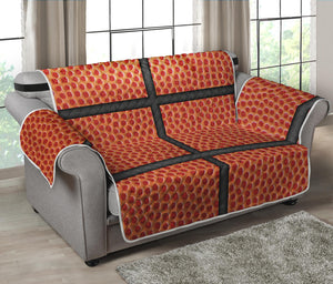 Basketball Ball Print Loveseat Protector