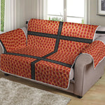 Basketball Ball Print Loveseat Protector