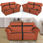 Basketball Ball Print Loveseat Slipcover