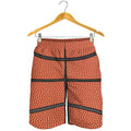 Basketball Ball Print Men's Shorts