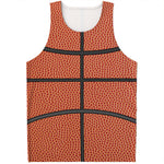 Basketball Ball Print Men's Tank Top