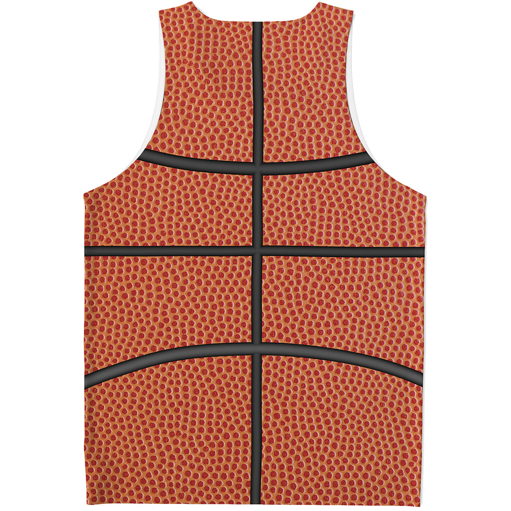 Basketball Ball Print Men's Tank Top