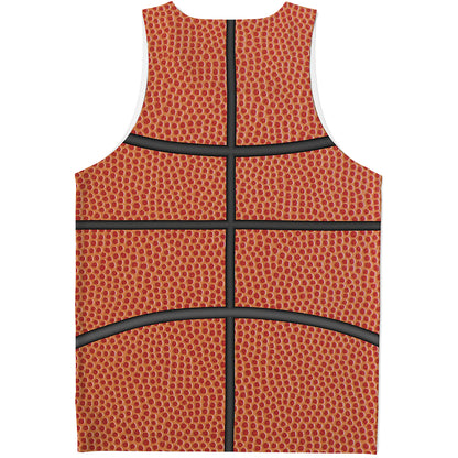 Basketball Ball Print Men's Tank Top