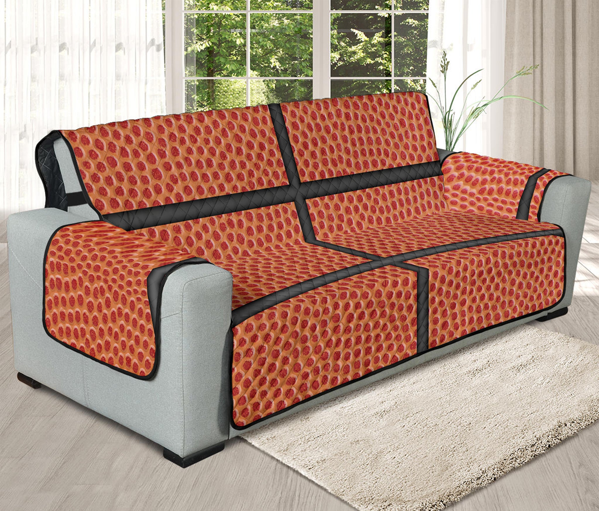 Basketball Ball Print Oversized Sofa Protector