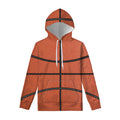 Basketball Ball Print Pullover Hoodie