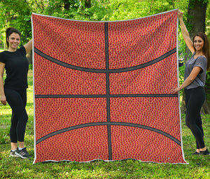 Basketball Ball Print Quilt