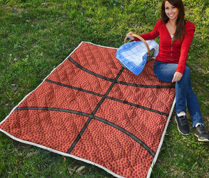 Basketball Ball Print Quilt