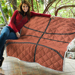 Basketball Ball Print Quilt