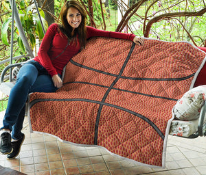 Basketball Ball Print Quilt