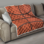 Basketball Ball Print Quilt