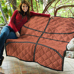 Basketball Ball Print Quilt