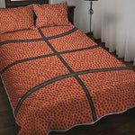 Basketball Ball Print Quilt Bed Set