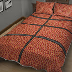 Basketball Ball Print Quilt Bed Set