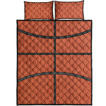 Basketball Ball Print Quilt Bed Set