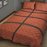 Basketball Ball Print Quilt Bed Set