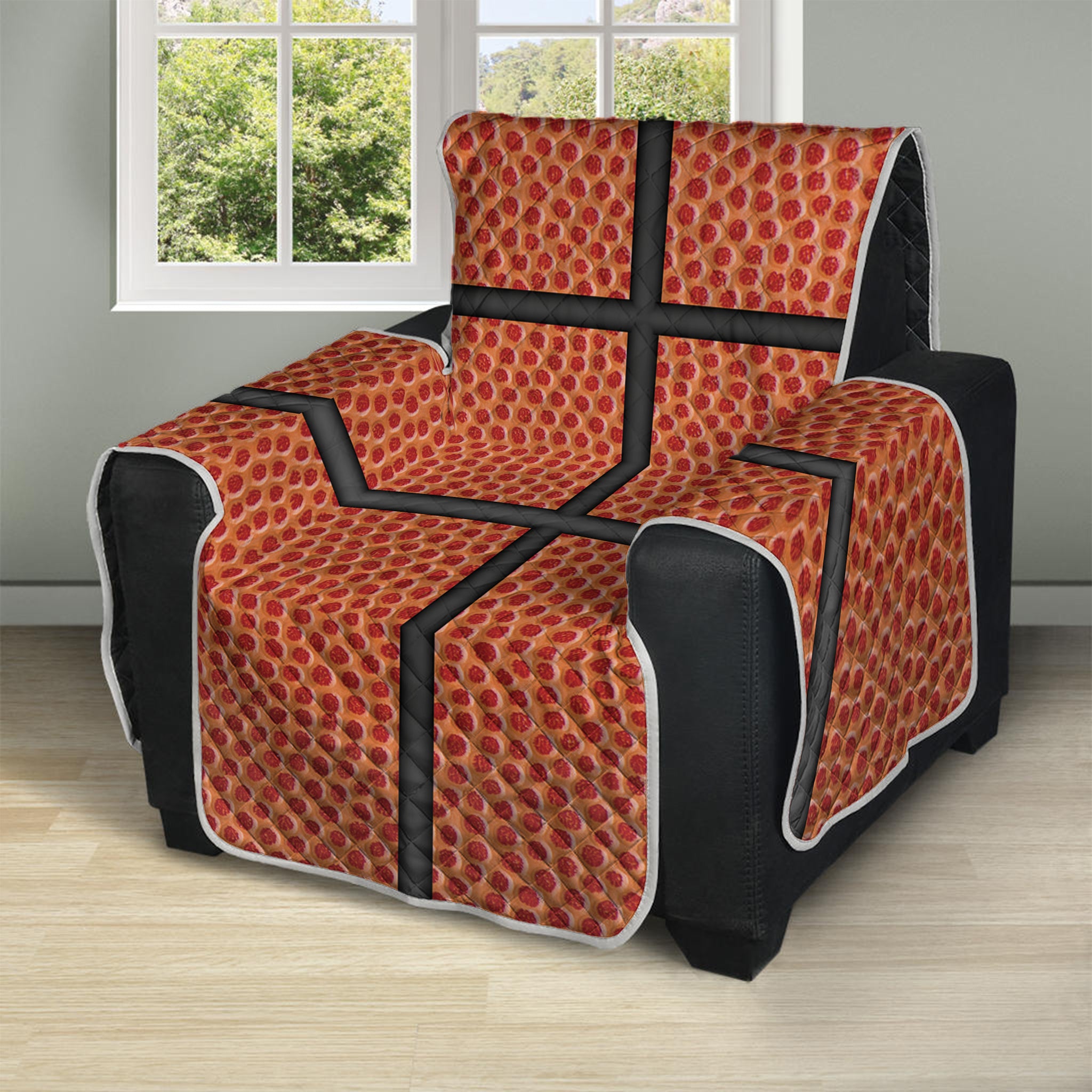 Basketball Ball Print Recliner Protector