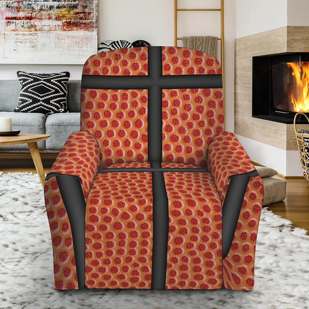 Basketball Ball Print Recliner Slipcover