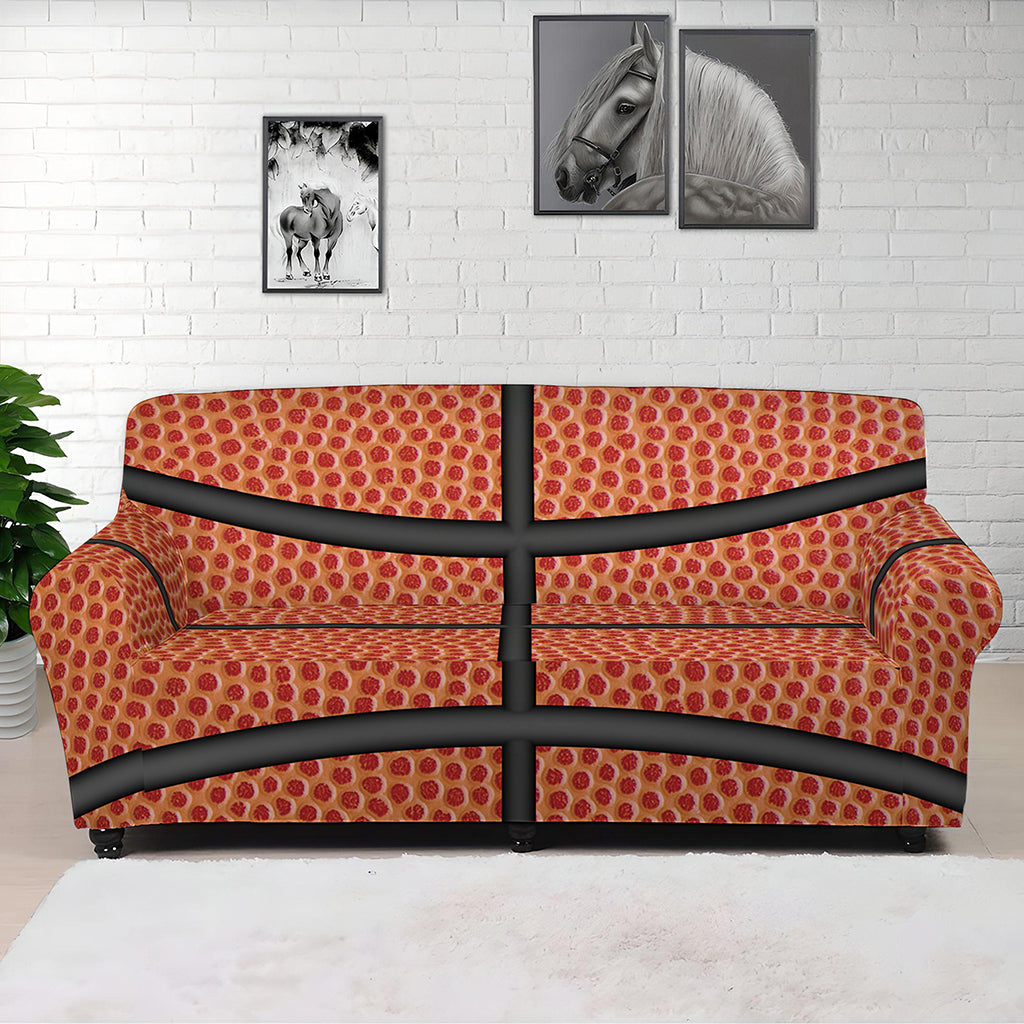 Basketball Ball Print Sofa Cover