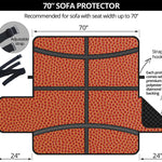 Basketball Ball Print Sofa Protector