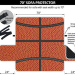 Basketball Ball Print Sofa Protector