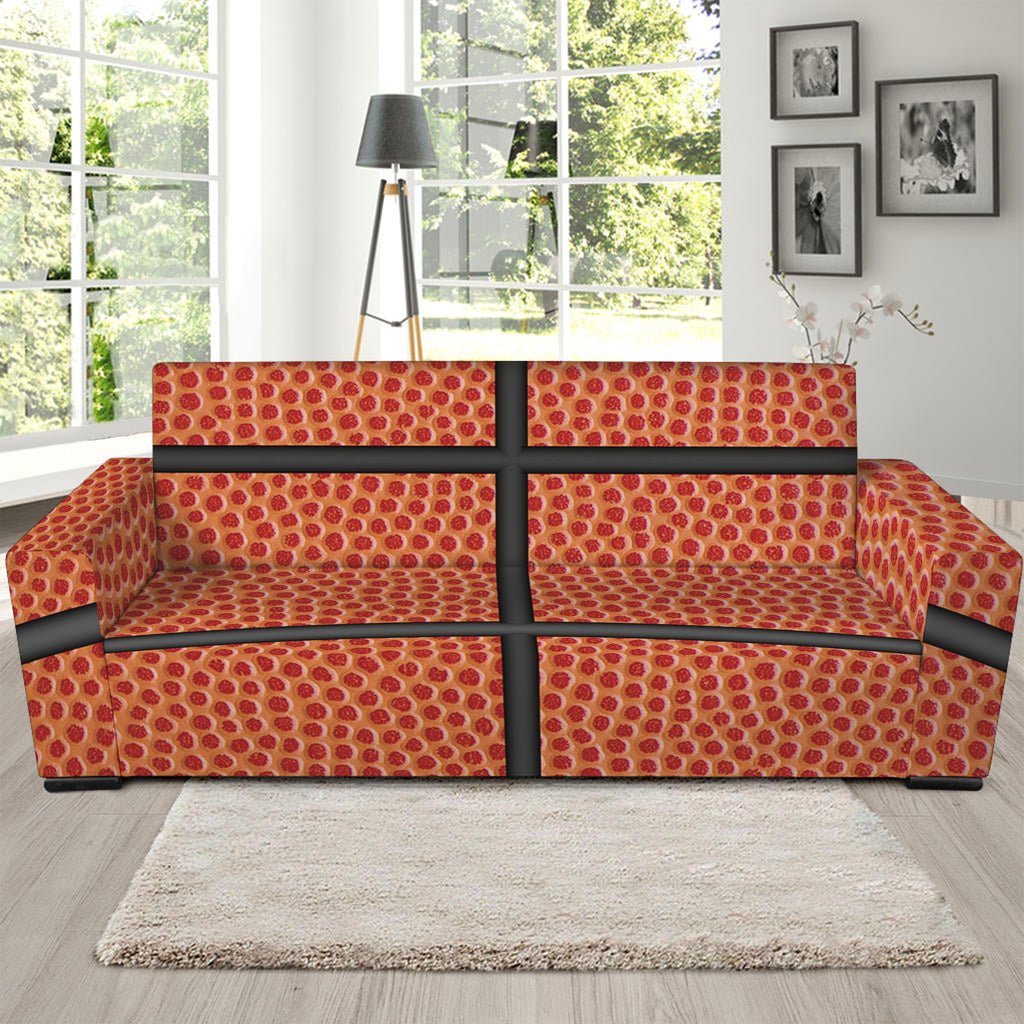 Basketball Ball Print Sofa Slipcover