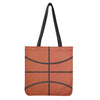 Basketball Ball Print Tote Bag