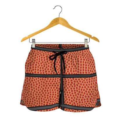 Basketball Ball Print Women's Shorts