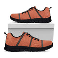 Basketball Ball Print Black Running Shoes