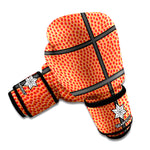 Basketball Ball Texture Print Boxing Gloves