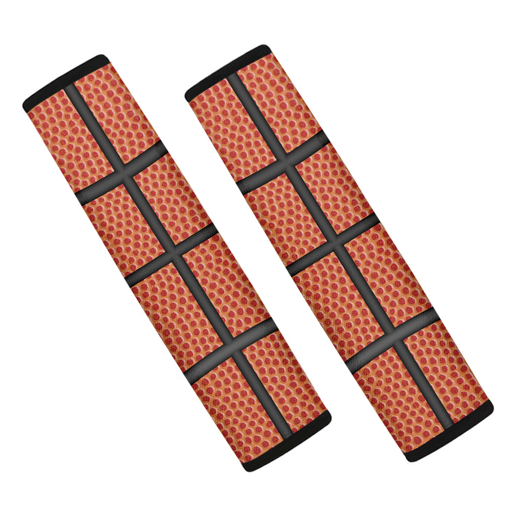 Basketball Ball Texture Print Car Seat Belt Covers