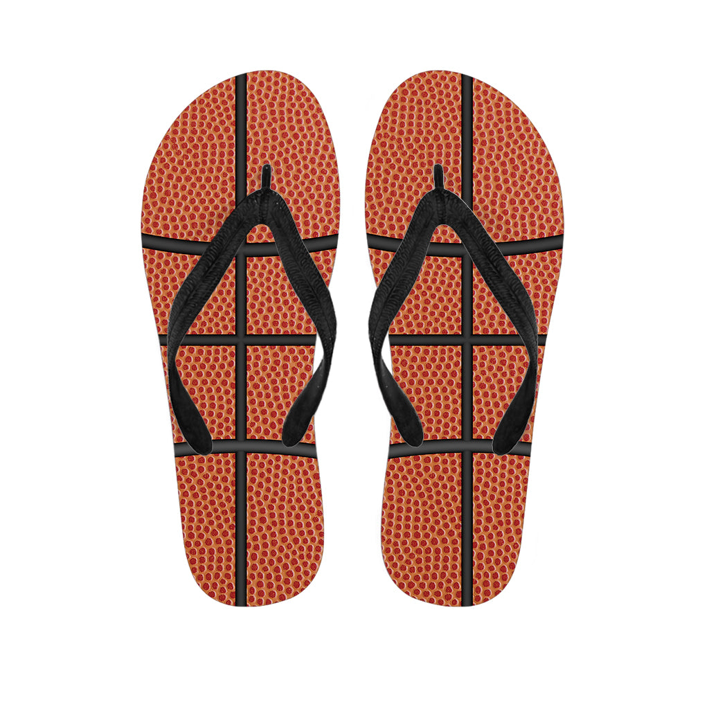 Basketball Ball Texture Print Flip Flops