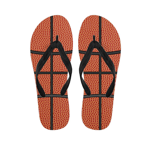 Basketball Ball Texture Print Flip Flops