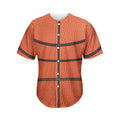 Basketball Ball Print Men's Baseball Jersey
