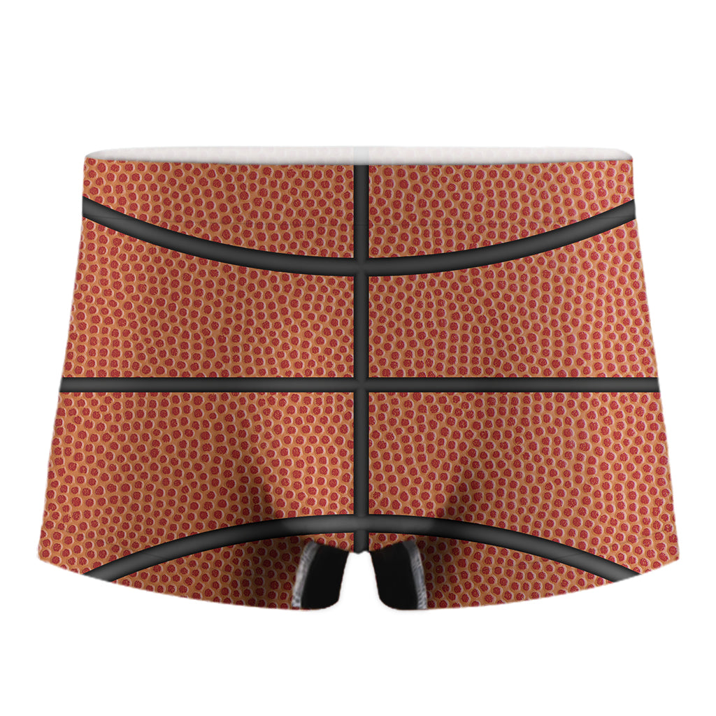Basketball Ball Texture Print Men's Boxer Briefs