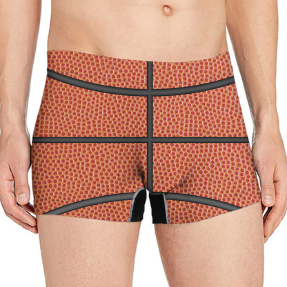 Basketball Ball Texture Print Men's Boxer Briefs