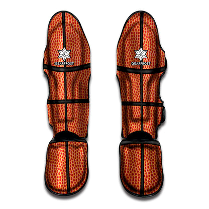 Basketball Ball Texture Print Muay Thai Shin Guard