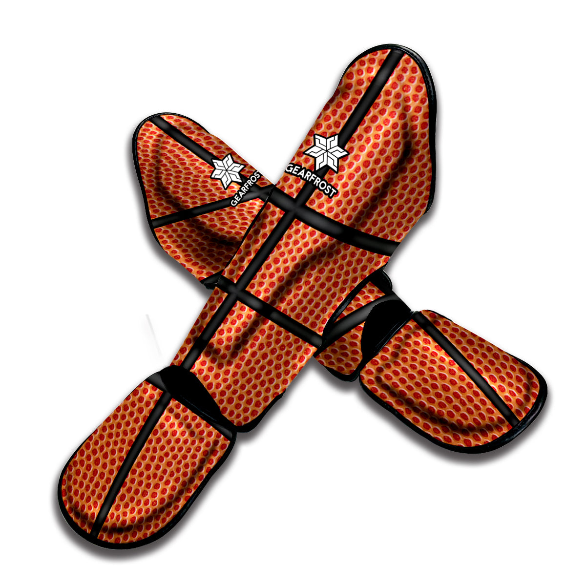 Basketball Ball Texture Print Muay Thai Shin Guard