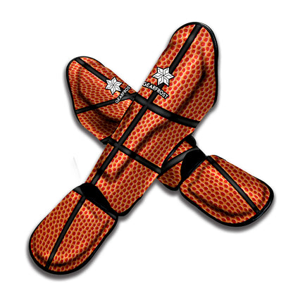 Basketball Ball Texture Print Muay Thai Shin Guard
