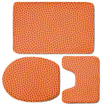 Basketball Bumps Print 3 Piece Bath Mat Set