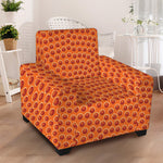 Basketball Bumps Print Armchair Slipcover