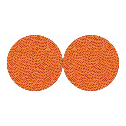 Basketball Bumps Print Car Coasters
