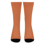 Basketball Bumps Print Crew Socks